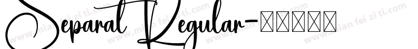 Separat Regular字体转换